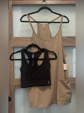 NWT FP Movement Romper with Black Sports Bra